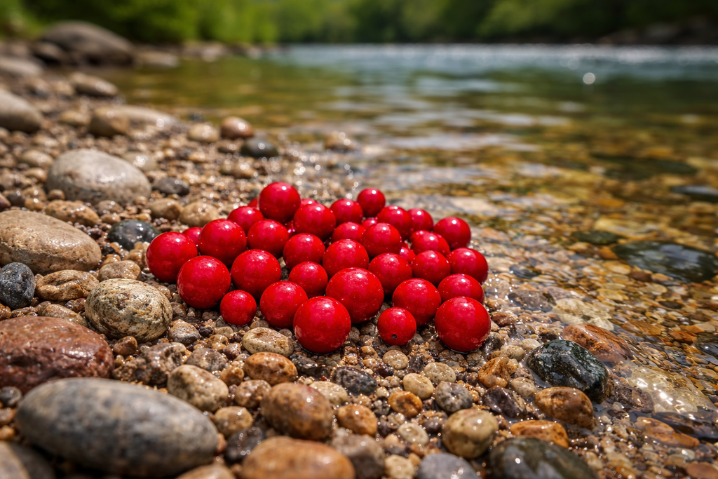 Steelhead Soft Bead Round Mix Pack Ultraviolet UV Firetruck Red (30 Count)