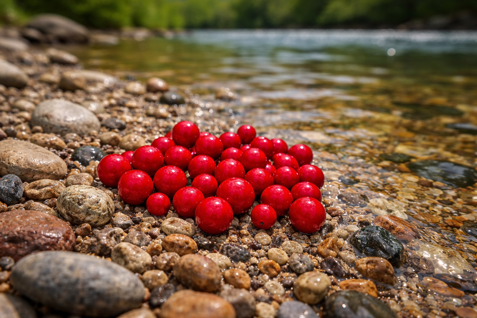 Steelhead Soft Bead Round Mix Pack Ultraviolet UV Firetruck Red (30 Count)