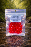 Steelhead Soft Bead Round 14mm Pack Cherry Red (30 Count)