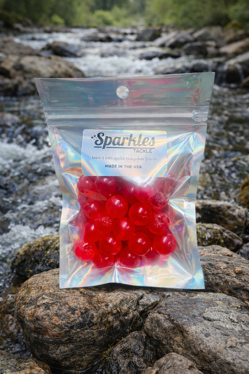 Steelhead Soft Bead Round 16mm Pack Cherry Red (30 Count)