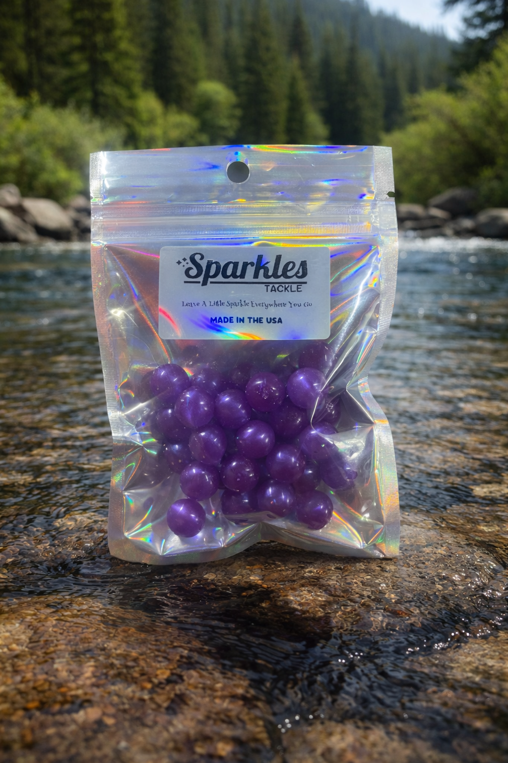 Steelhead Soft Bead Round 14mm Pack Midnight Purple (30 Count)