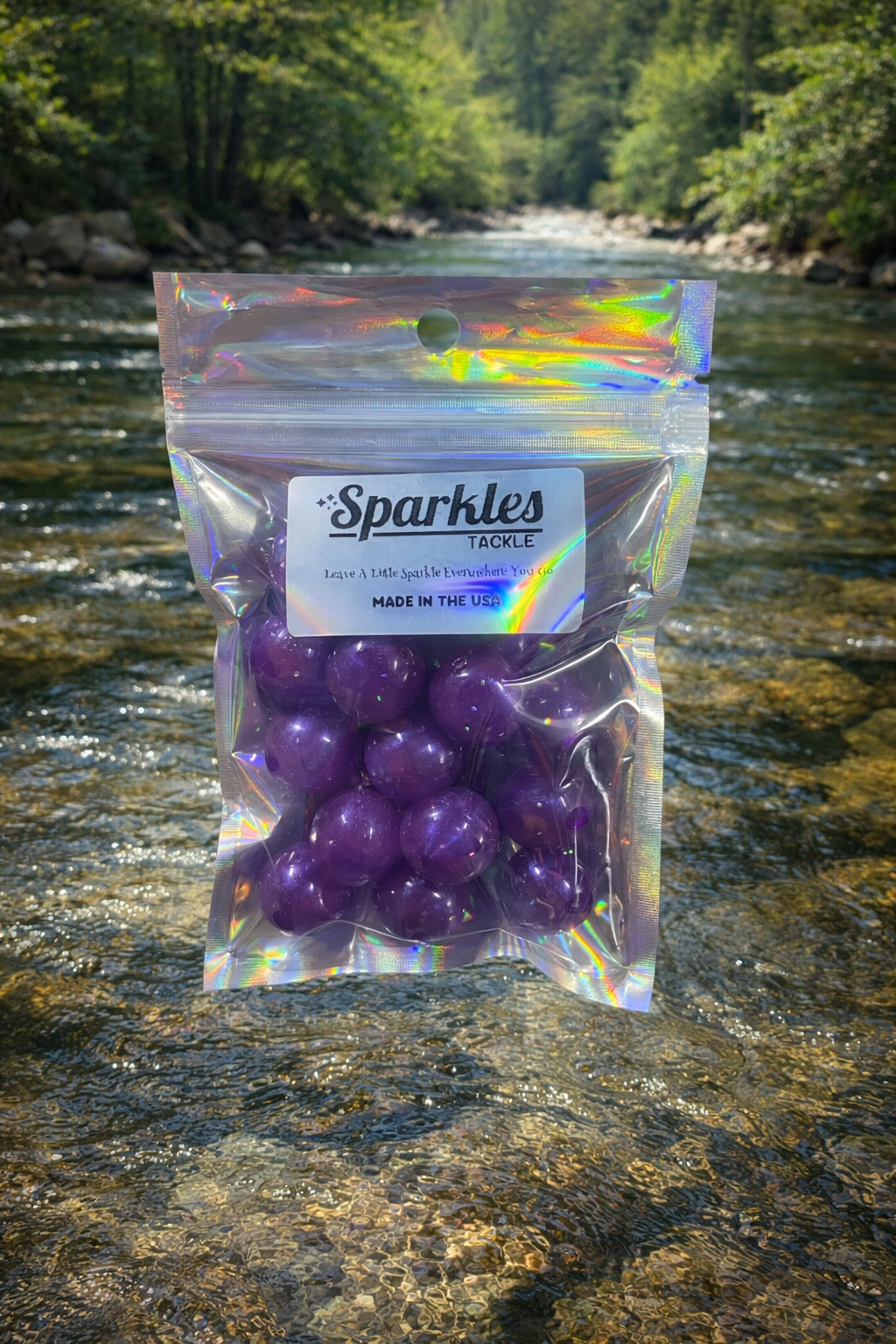 Steelhead Soft Bead Round 20mm Pack Midnight Purple (20 Count)