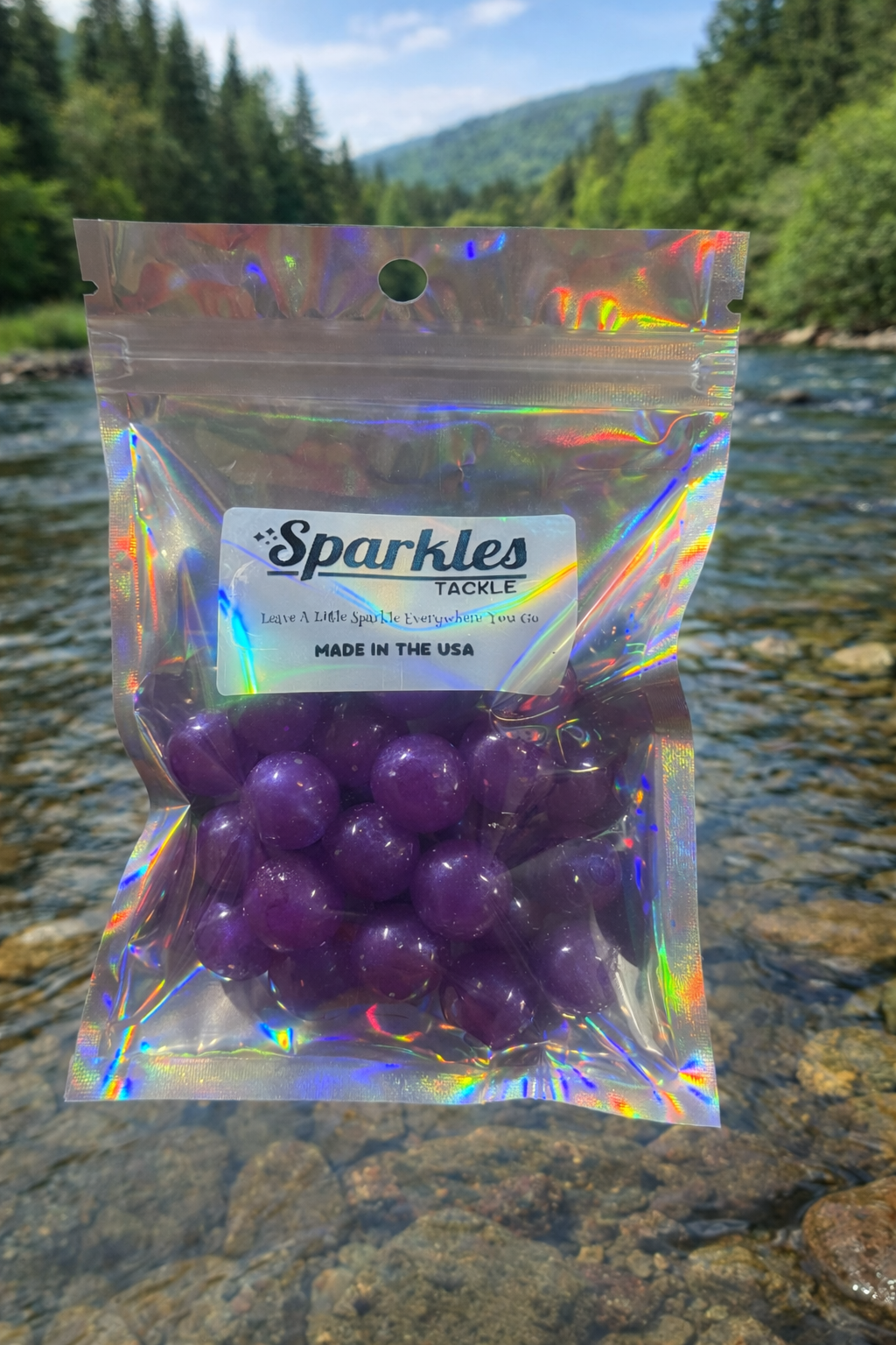 Steelhead Soft Bead Round 16mm Pack Midnight Purple (30 Count)